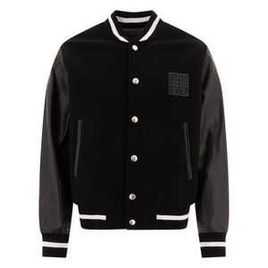 Givenchy Varsity-Inspired Black Wool Jacket - NWT